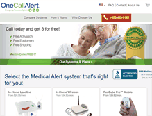 Tablet Screenshot of onecallmedicalalert.com